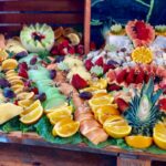 A table filled with lots of different fruits.